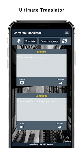 Ảnh chụp màn hình của Universal Translator