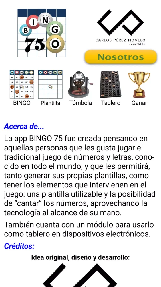 ภาพหน้าจอของ Bingo 75