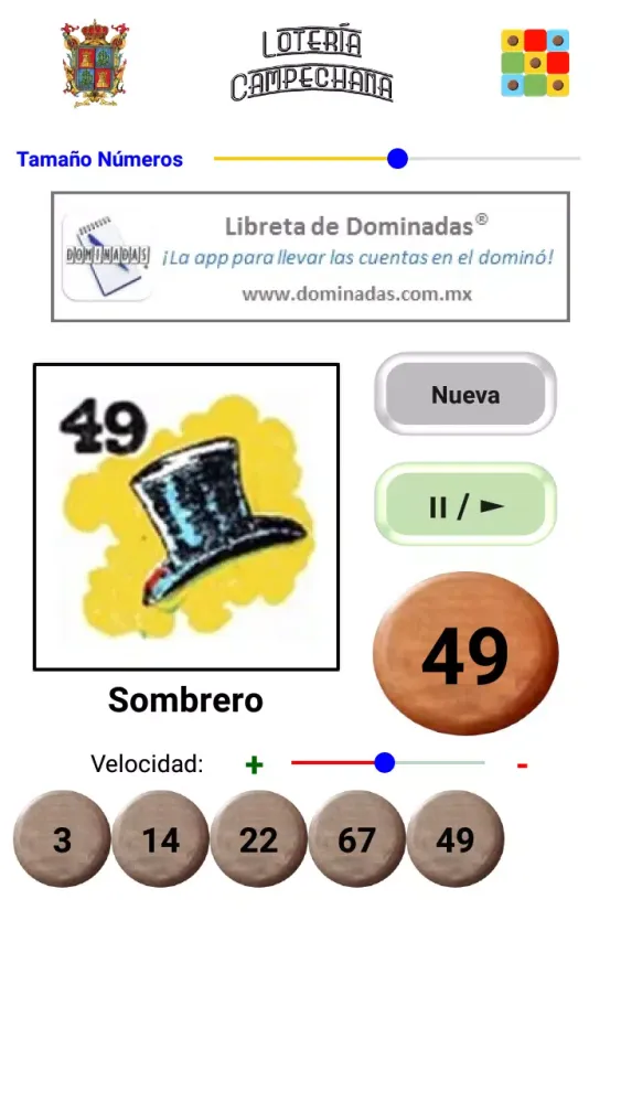 Tangkapan layar Lotería Campechana ©