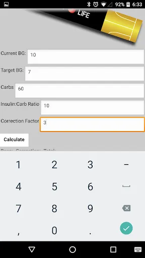 InCalc: Insulin Calculator Screenshots