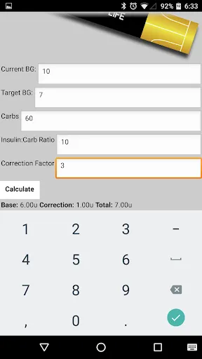InCalc: Insulin Calculator Screenshots