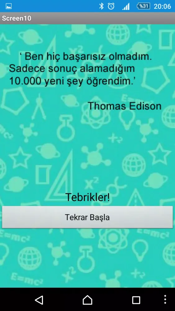Fen Bilimleri Quiz Screenshots