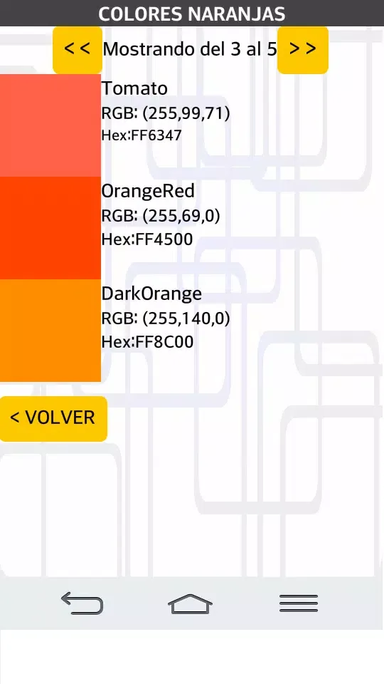 Color Table Screenshots