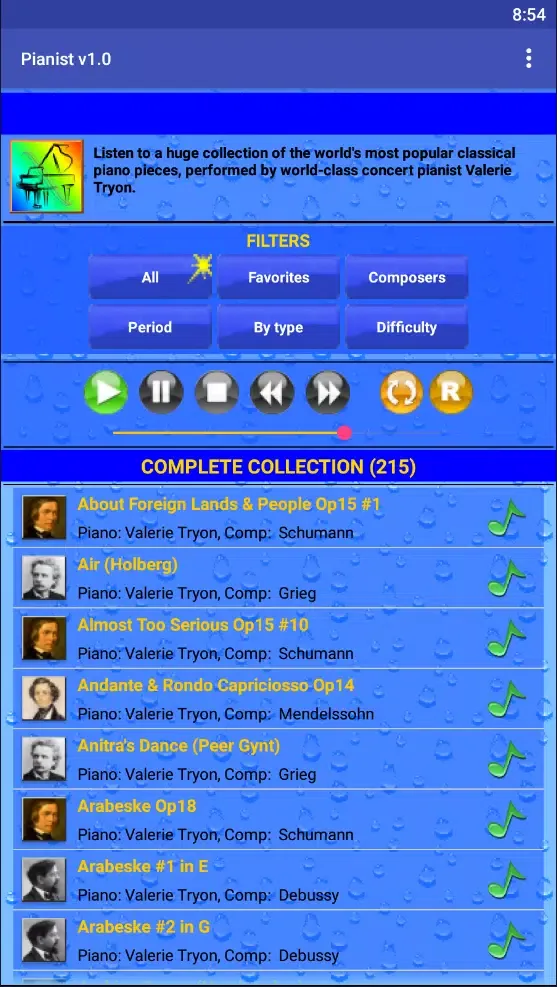 Capturas de pantalla de Pianist