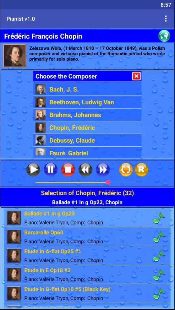 Capturas de pantalla de Pianist