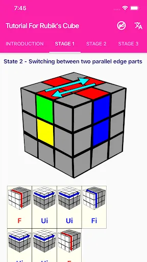 Tutorial For Rubik's Cube Screenshots