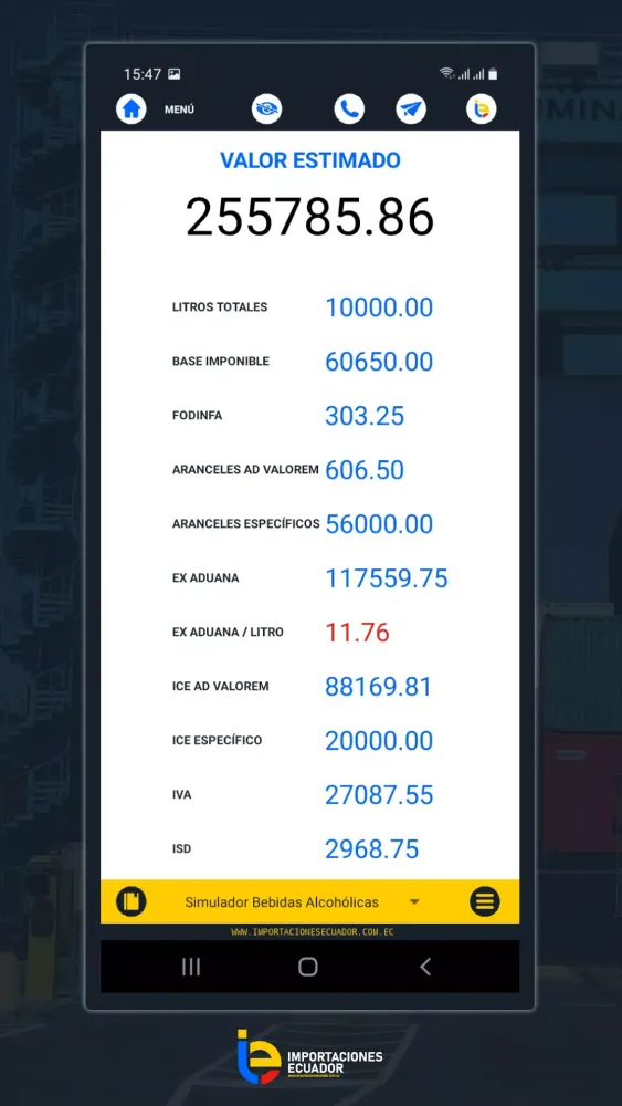 Importaciones Ecuador LITE स्क्रीनशॉट