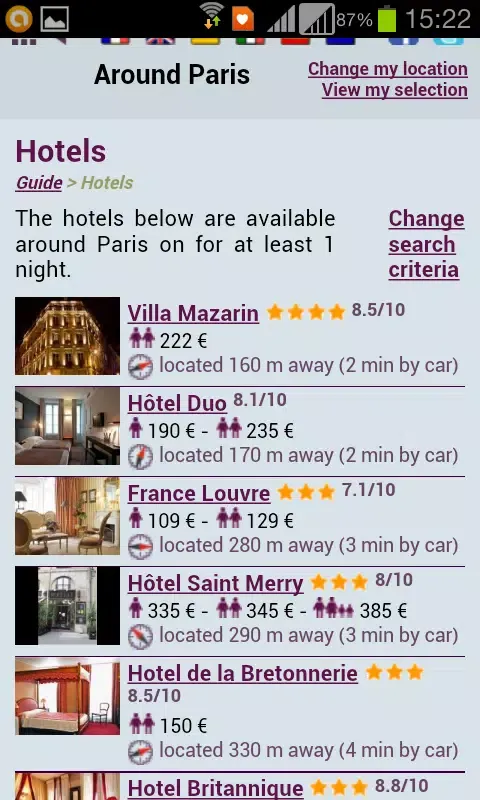 Capturas de pantalla de France Travel Guide