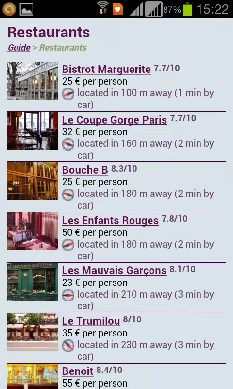 Capturas de pantalla de France Travel Guide