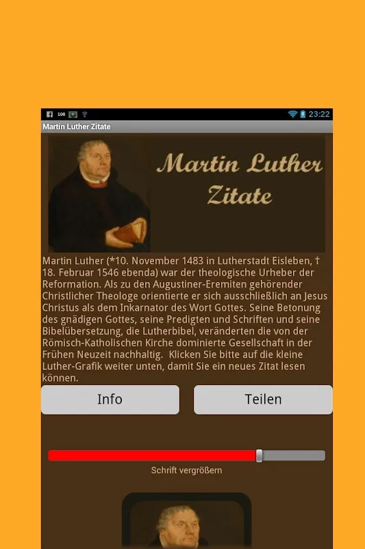 Zrzuty ekranu Martin Luther Zitate - Deutsch