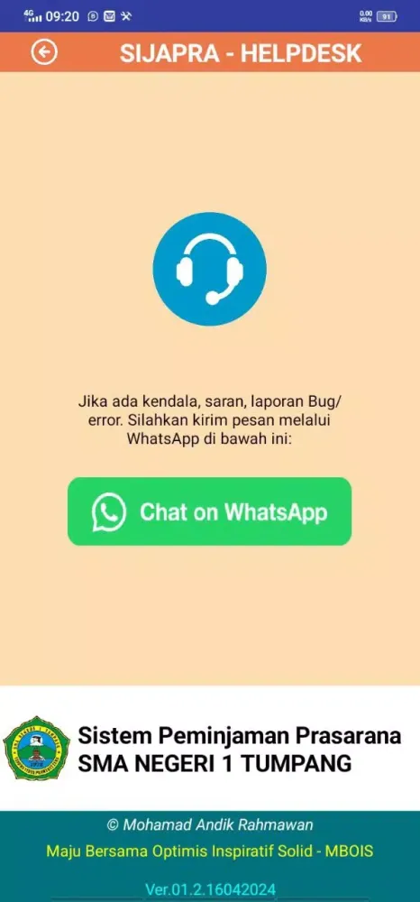 Tangkapan skrin SIJAPRA