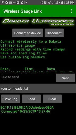 Ultrasonic Wireless Gauge Link स्क्रीनशॉट