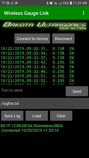 Ultrasonic Wireless Gauge Link स्क्रीनशॉट