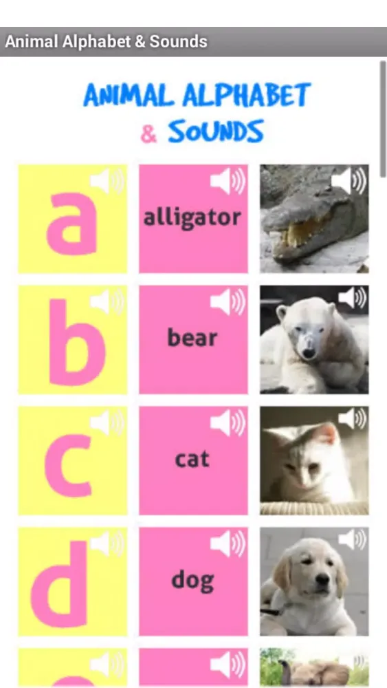 Скриншоты Animal Alphabet and Sounds