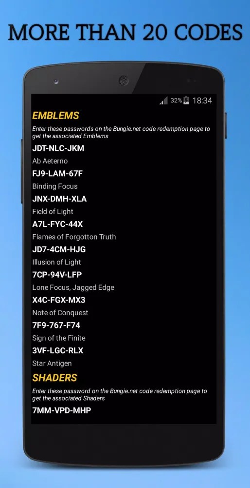 صور Cheat Codes for Destiny