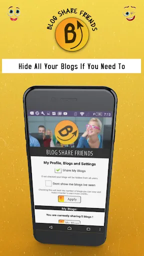 Blog Share Friends Screenshots