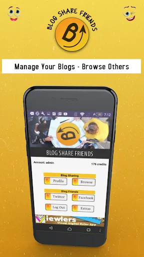 Blog Share Friends Screenshots