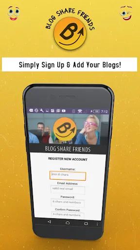 Blog Share Friends Screenshots