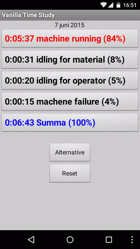 Screenshot di Vanilla Time Study