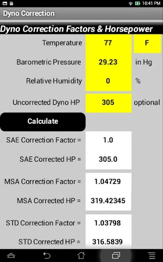 Capturas de tela do Car Calculator
