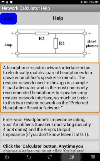 Headphone Calculator سکرین شاٹس