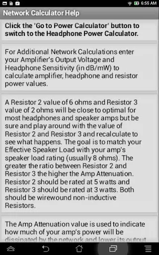 Headphone Calculator سکرین شاٹس