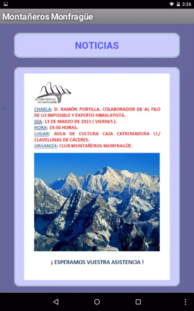 Montañeros Monfragüe Screenshots