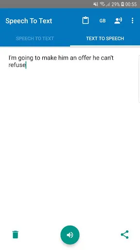 Speech To Text Screenshots