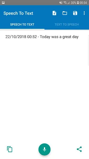 Speech To Text Screenshots