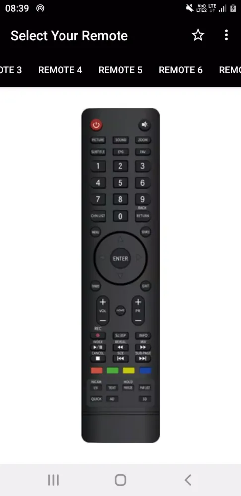 Skyworth TV Remote Screenshots