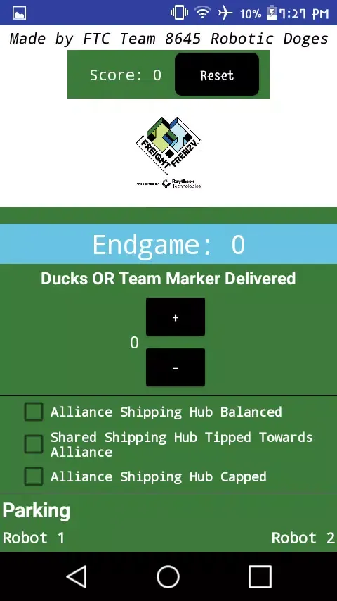 FTC Freight Frenzy Scorer Screenshots