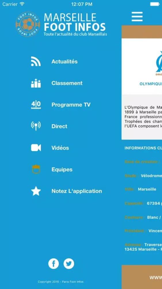 ภาพหน้าจอของ Marseille Foot Infos : toute l'actualité du club phoceen - OM édition
