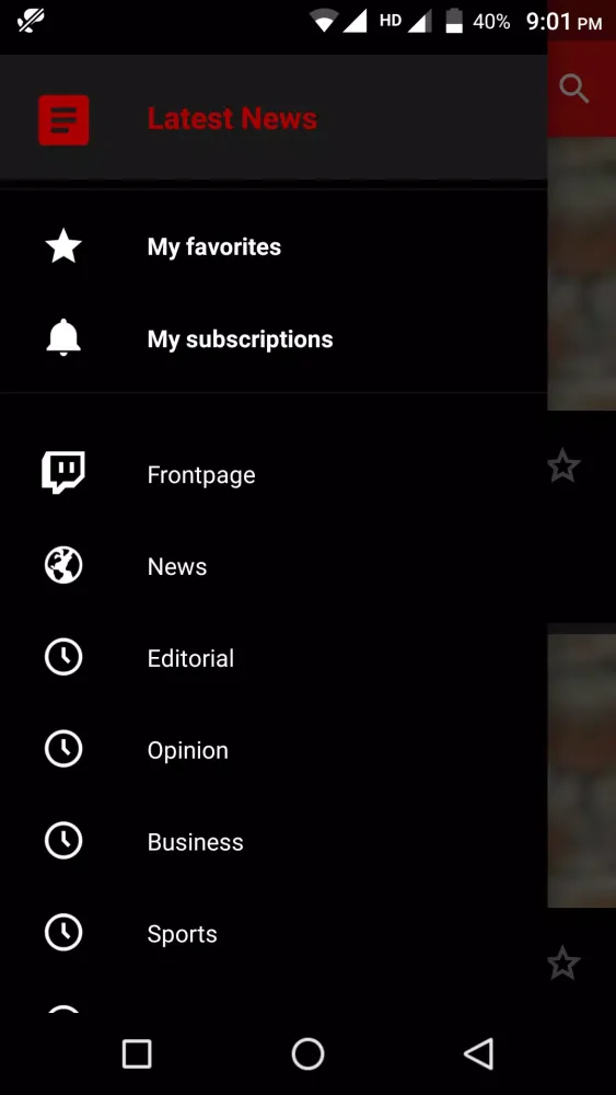 Kashmir Reader Newspaper Screenshots