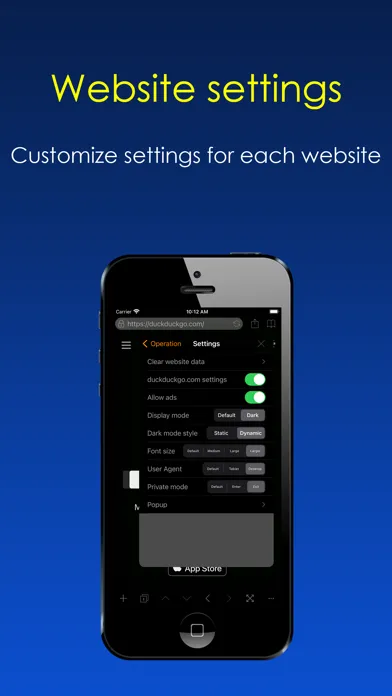 ภาพหน้าจอของ Dark Night Browser