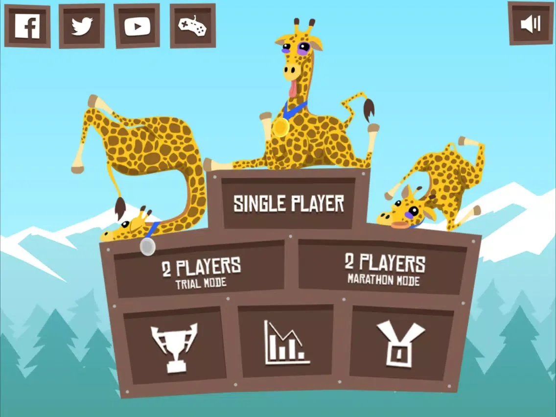 Capturas de tela do Giraffe Winter Sport Simulator iPad 