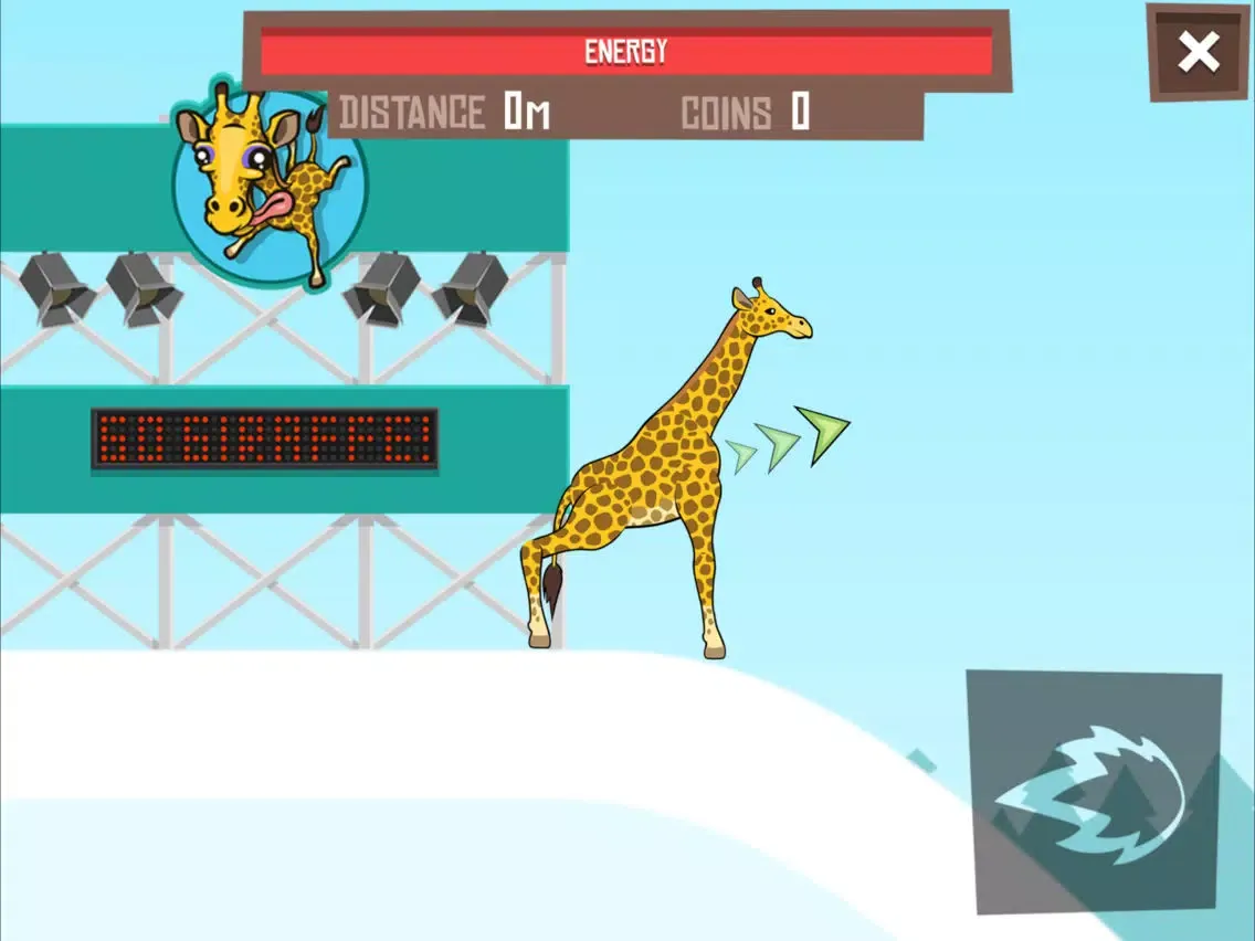 Capturas de tela do Giraffe Winter Sport Simulator iPad 