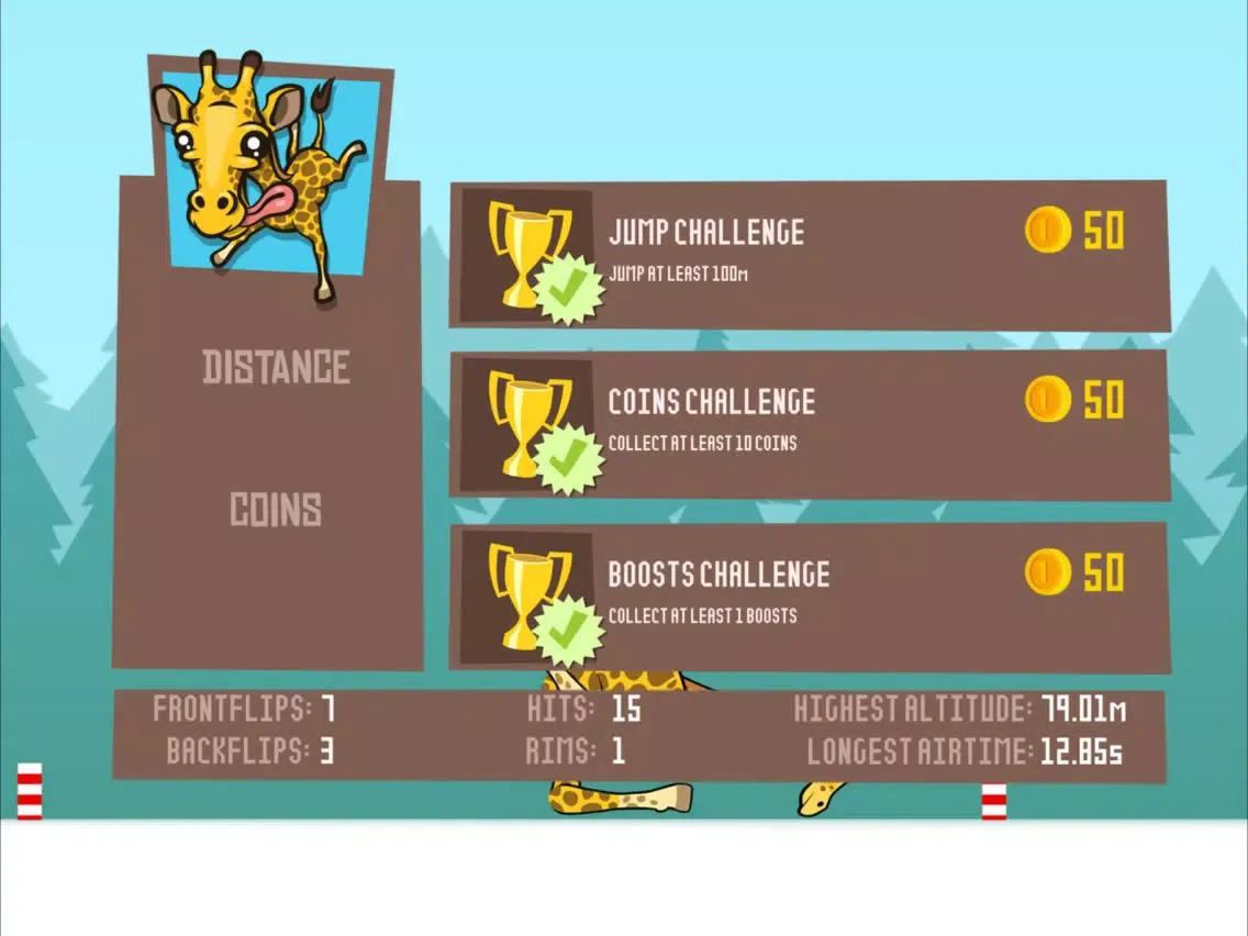 Capturas de tela do Giraffe Winter Sport Simulator iPad 