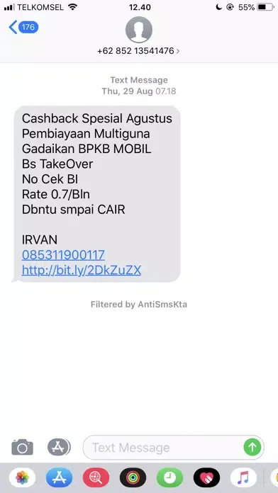 Captures d'écran de Anti SMS KTA