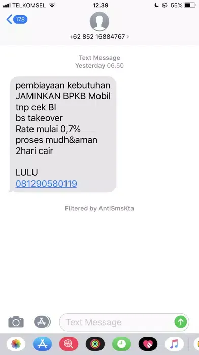 Captures d'écran de Anti SMS KTA