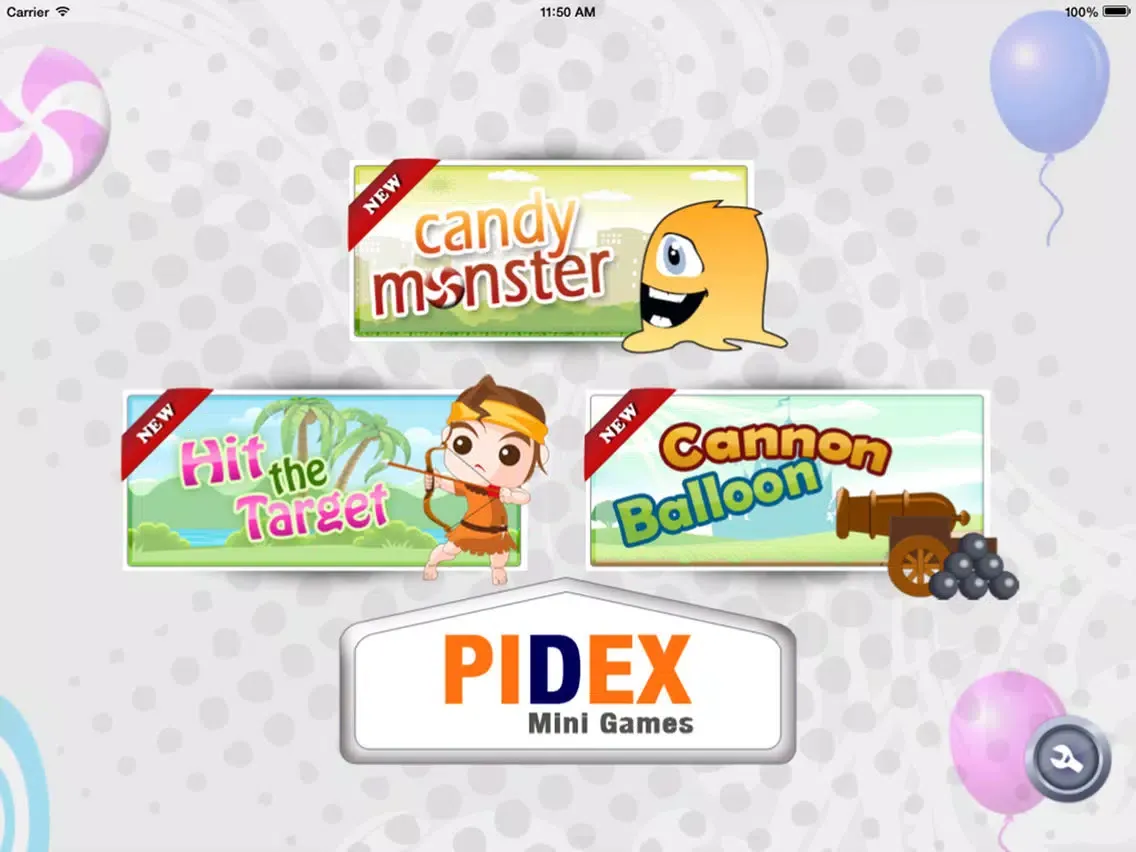 ภาพหน้าจอของ Pidex Mini Games iPad 