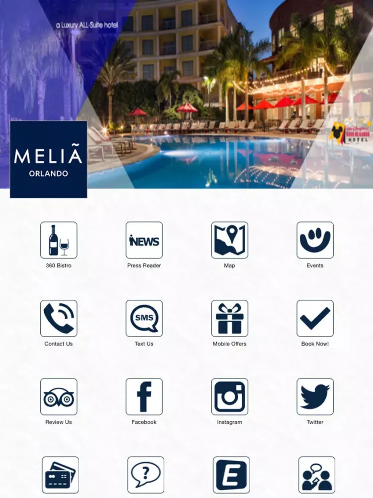 Melia Orlando iPad  স্ক্রিনশট