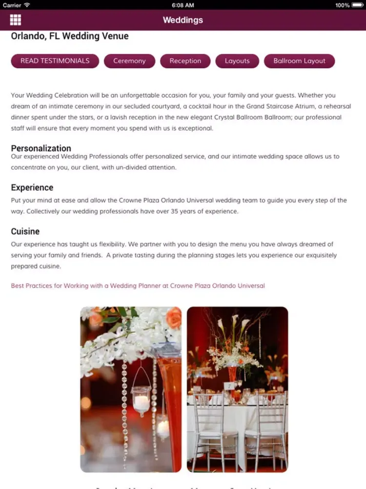 Crowne Plaza Orlando Universal iPad  سکرین شاٹس