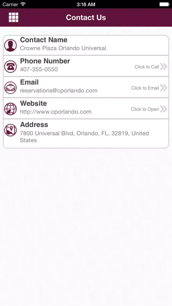 Crowne Plaza Orlando Universal سکرین شاٹس