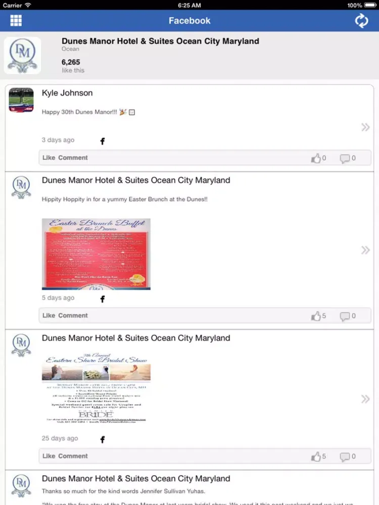 Dunes Manor Hotel & Suites iPad 應用截圖