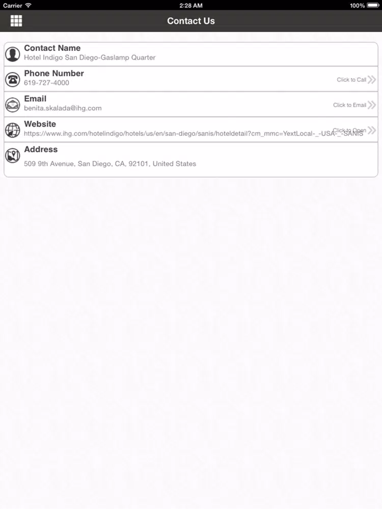 Table 509 iPad  سکرین شاٹس