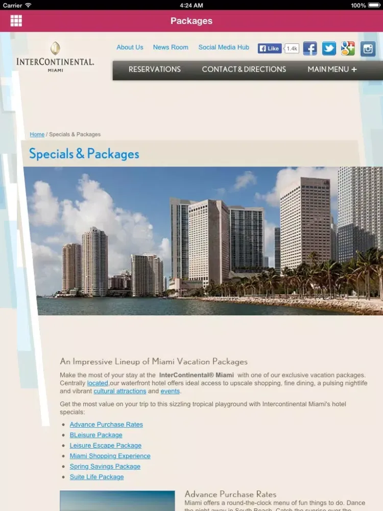 Screenshot di InterContinental Miami iPad 