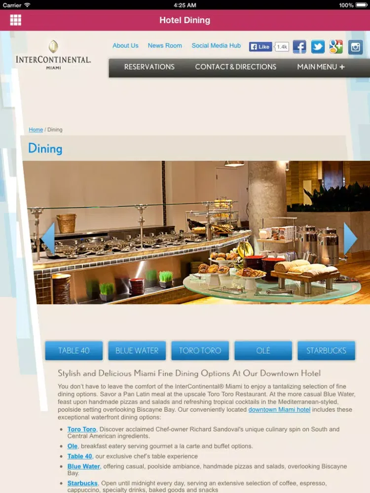 Screenshot di InterContinental Miami iPad 