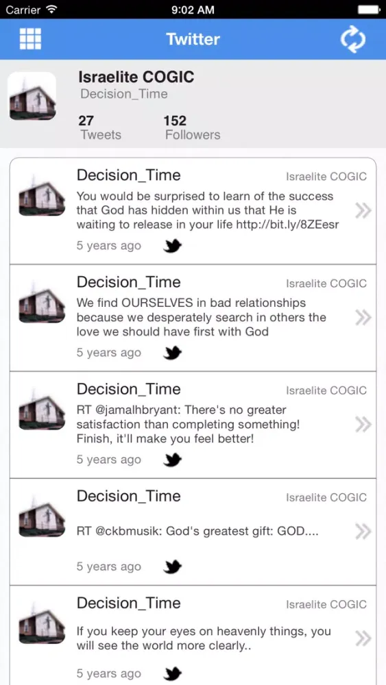 Capturas de tela do Israelite C.O.G.I.C.
