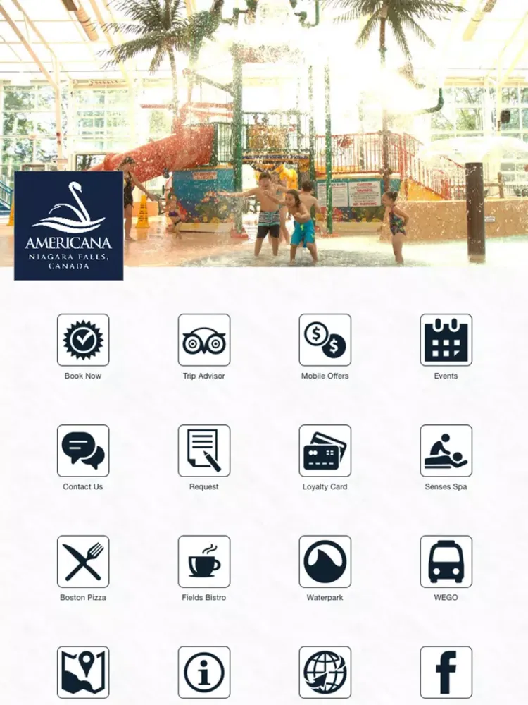 Ảnh chụp màn hình của Americana Resort Niagara iPad 