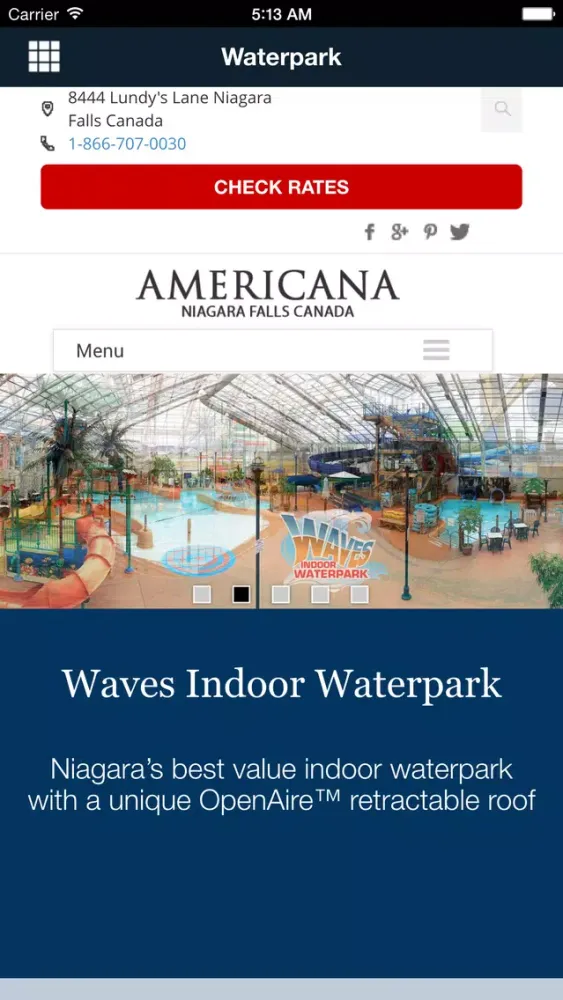 Ảnh chụp màn hình của Americana Resort Niagara